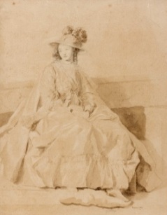 Jeune femme assise